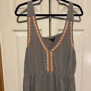 TORRID Grey Tank Top Hi-Lo Cut